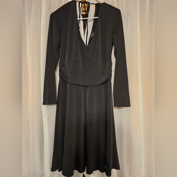 Little Black Dress 3/4 Sleeve with with Low Back - Picture 1 of 3